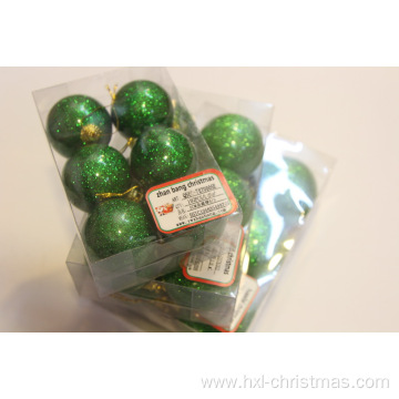 Christmas Glittery Pearlized Plastic Ball